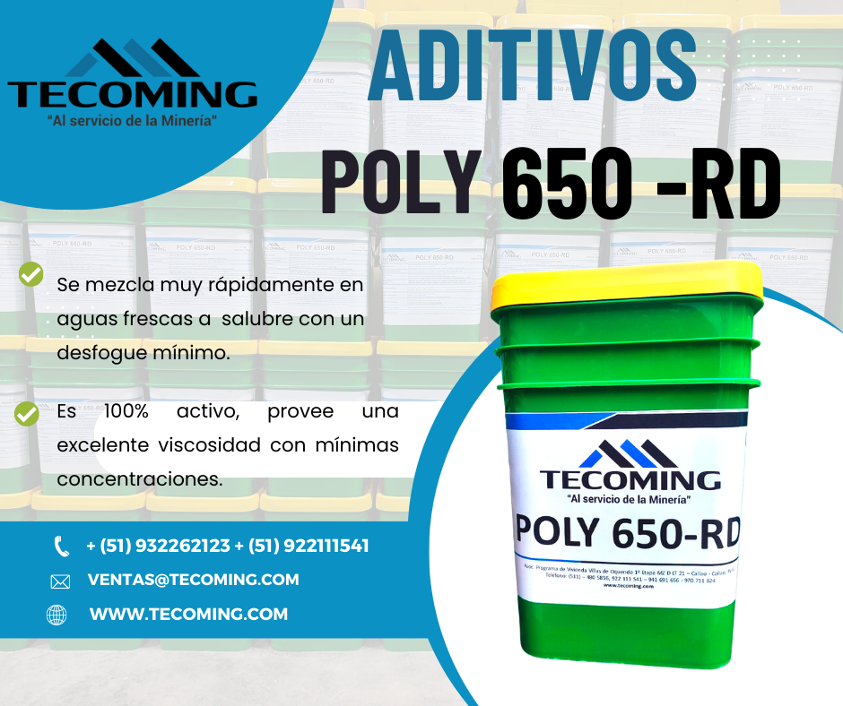 ADITIVOS PARA PERFORACION EXPLORACION SOSTENIMIENTO TECOMING AQP 2023